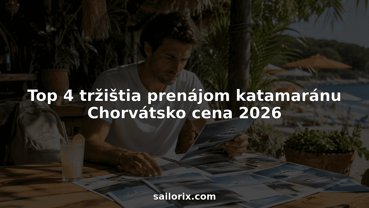 Top 4 tržištia prenájom katamaránu Chorvátsko cena 2026