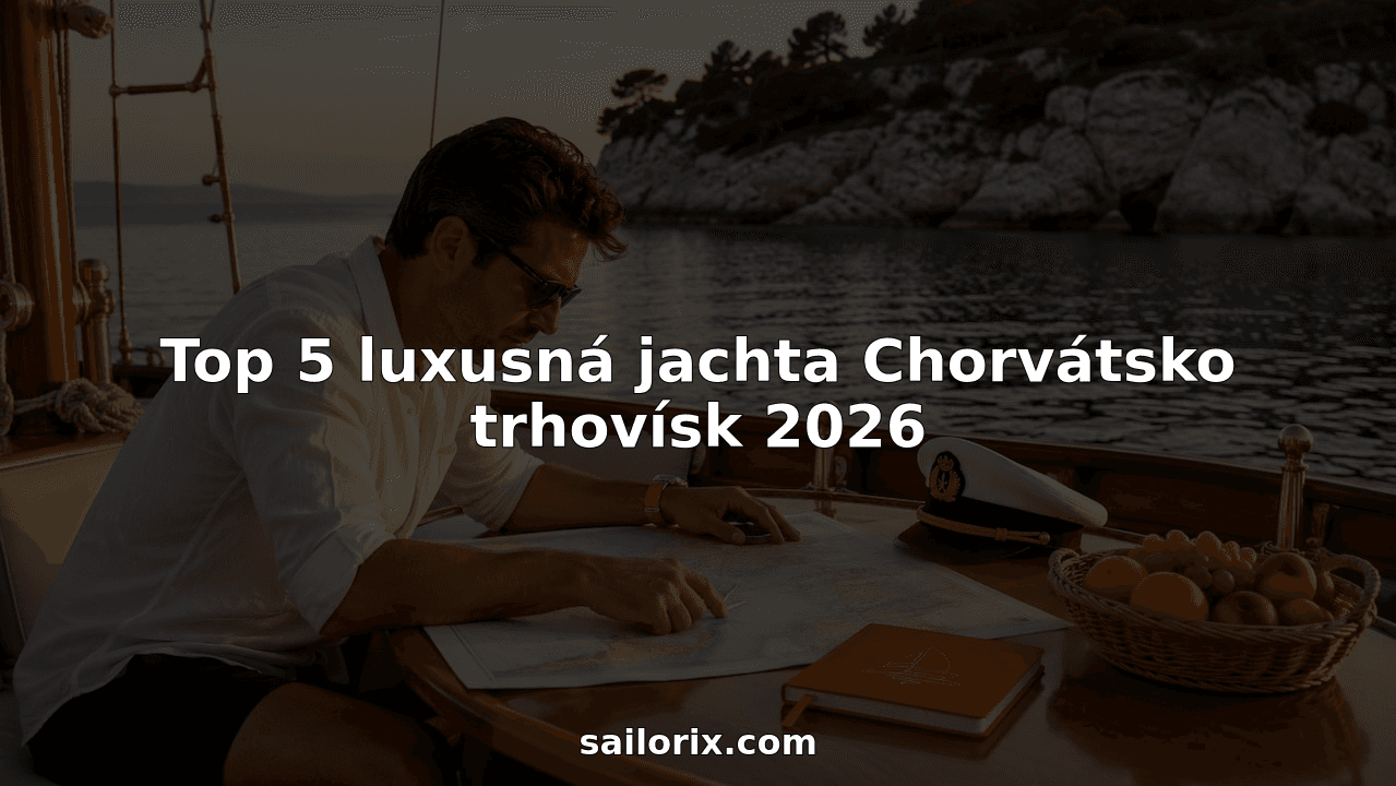 Top 5 luxusná jachta Chorvátsko trhovísk 2026